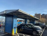 NHS Scotland welcomes its first pop-up solar car park and electric vehicle charging hub