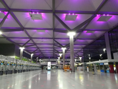 El aeropuerto de Málaga se renueva con iluminación inteligente