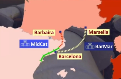 España, favorable a financiar el gasoducto BarMar con fondos públicos