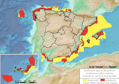 Estas son las áreas marinas donde no se pueden instalar aerogeneradores