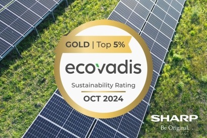 Sharp obtiene la calificación EcoVadis Gold por su gestión medioambiental responsable