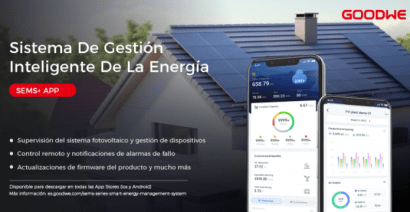 GoodWe lanza el software gratuito SEMS+ App para la gestión de energía solar