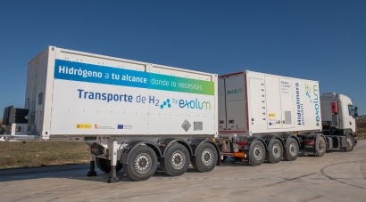 La primera hidrolinera portátil de Exolum ya rueda por las carreteras españolas