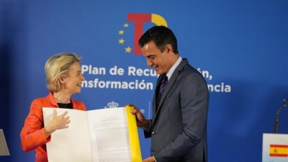 El Plan de Recuperación de España recibe la felicitación de Von der Leyen