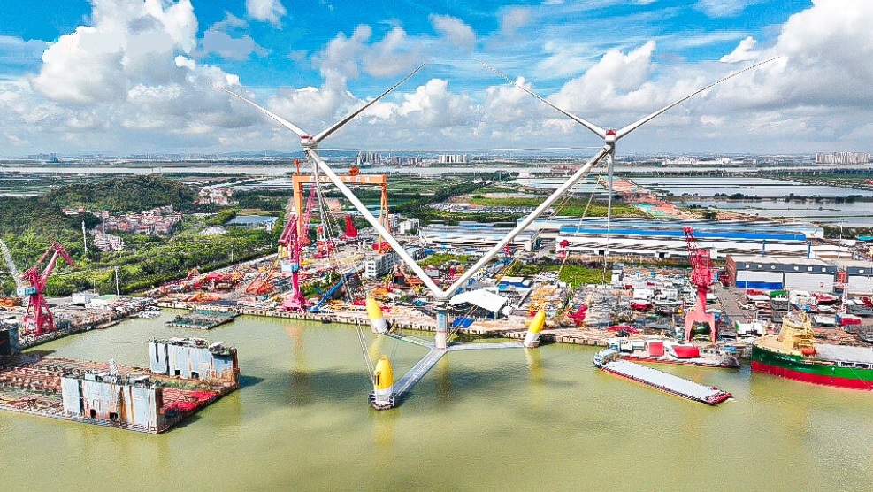 Mingyang lanza la plataforma eólica marina de doble turbina más grande del mundo