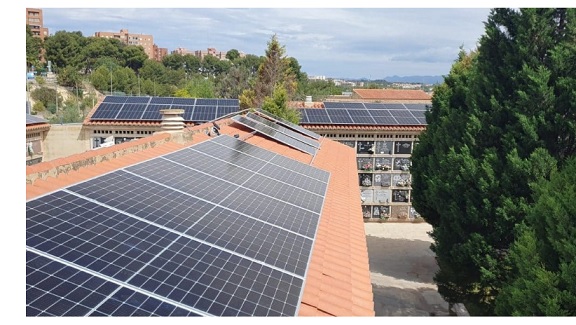 Cementerio de Valencia con instalación solar fotovoltaica para autoconsumo