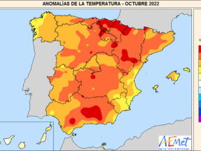 Octubre de 2022, el más cálido de la serie histórica en España