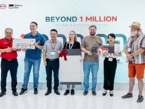 BYD anuncia que ya ha superado el millón de sistemas BatteryBox instalados