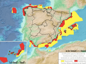 Estas son las áreas marinas donde no se pueden instalar aerogeneradores