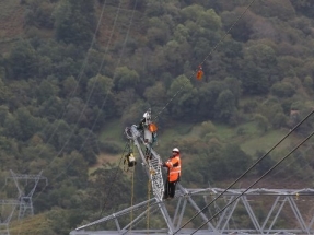 REE señaliza con dispositivos salvapájaros 86 kilómetros de cables en territorio de quebrantahuesos