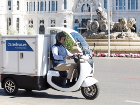 Carrefour apuesta por los triciclos eléctricos para hacer sus repartos