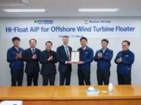 HHI receives an Approval in Principle for Hi-Float floating offshore wind turbine foundation