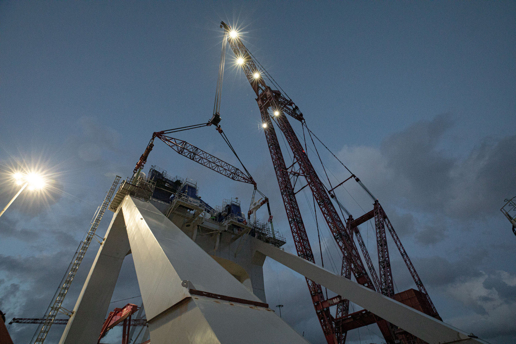 A-Frame Installation Enhances Offshore Wind Vessel Capability