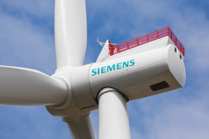 Siemens recibe el primer pedido de aerogeneradores marítimos de 7 MW