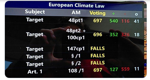 El Parlamento Europeo vota a favor del clima y aprueba una reducción del 60% de CO2 para 2030