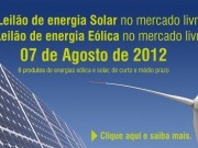 Primera subasta de energía solar en el mercado libre de energía