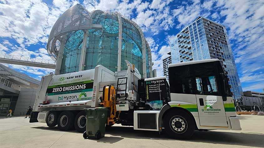 Hyzon Nabs First Hydrogen Powered Fuel Cell Electric Refuse Truck Order From Green Waste