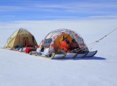 La Expedición del Trineo del Viento logra llegar a la cumbre de hielo de Groenlandia