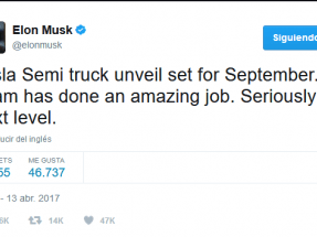 Elon Musk anuncia que en septiembre se conocerá el camión articulado Tesla