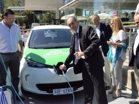 Inauguran el primer punto de recarga de la Ruta Eléctrica