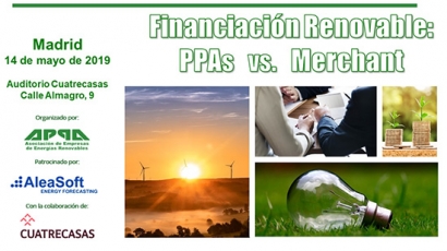 APPA Renovables organiza una jornada sobre financiación renovable