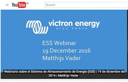 Webinarios de Victron Energy subtitulados en español