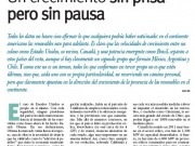 Un crecimiento sin prisa pero sin pausa