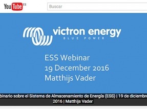 Webinarios de Victron Energy subtitulados en español